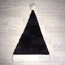 USA Black Dot Fleece Santa Hat