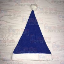 USA Blue Santa Fleece Hat