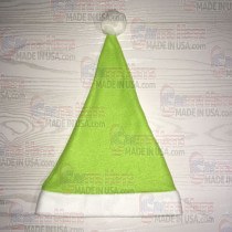USA Light Green Fleece Santa Hat